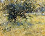 贝尔特 摩里索特 : Willows in the Garden at Bougival